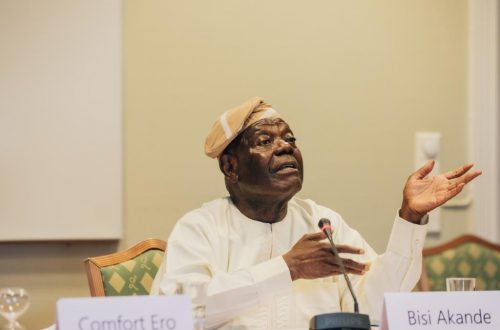 Chief Akande at the Oslo forum