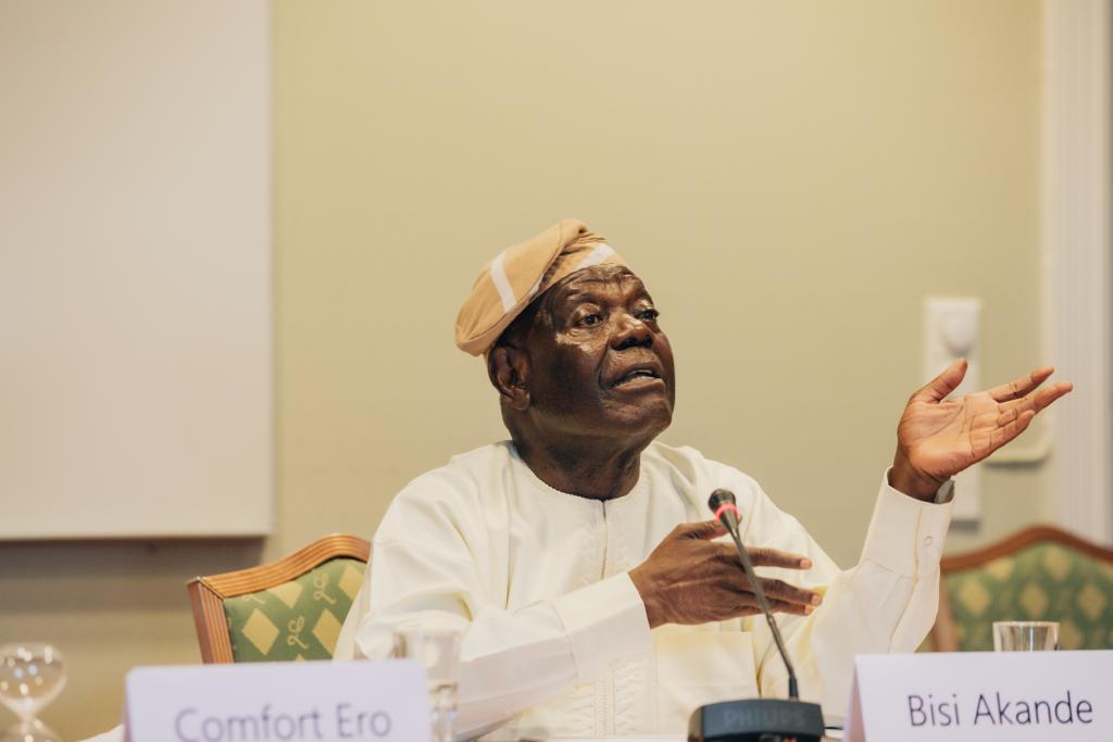 Chief Akande at the Oslo forum